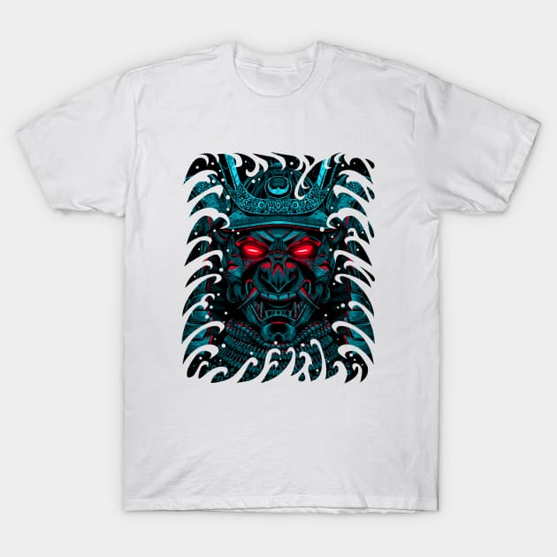 Samurai warrior in the ocean tattoo T-Shirt by albertocubatas